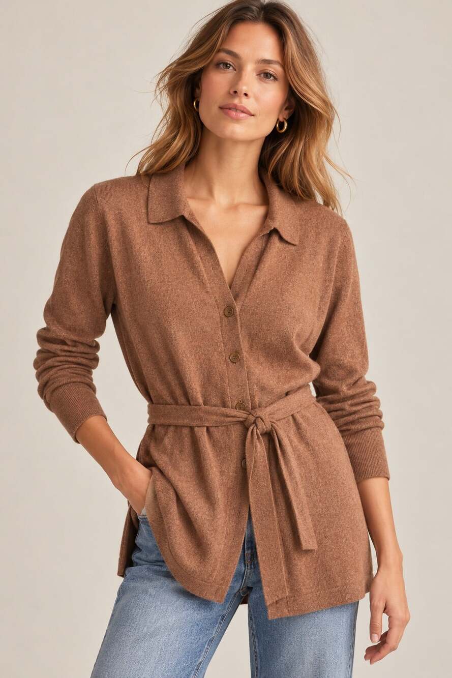 J.Crew Wool Blend Belted Cardigan Sweater | Size M
